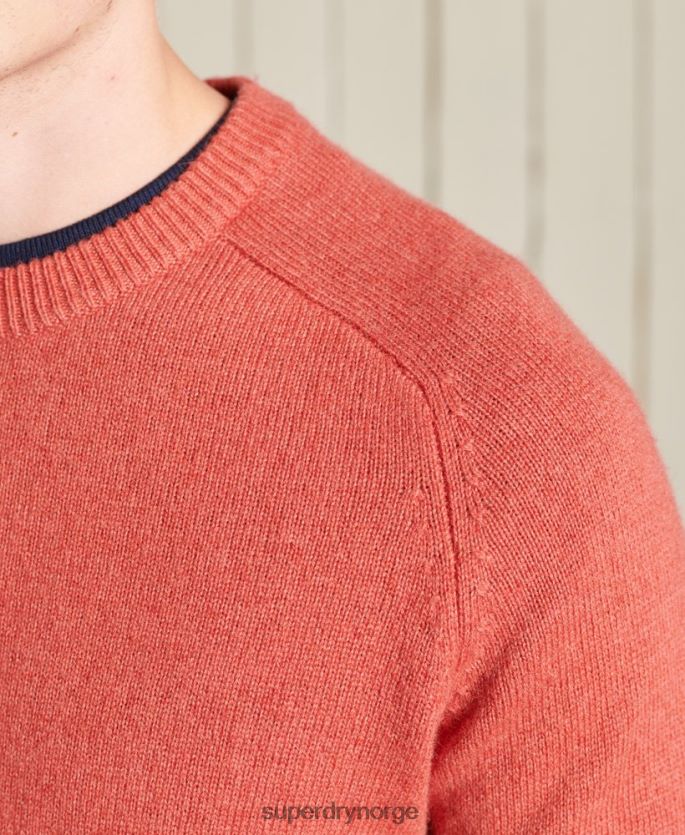 Superdry oransje klær 86P46D5281 harlo crew jumper menn