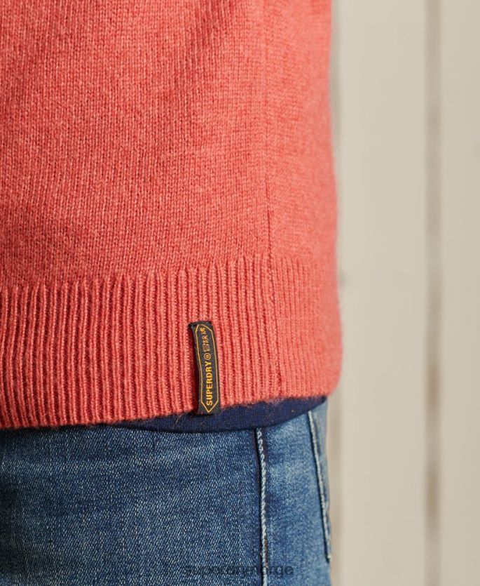 Superdry oransje klær 86P46D5281 harlo crew jumper menn