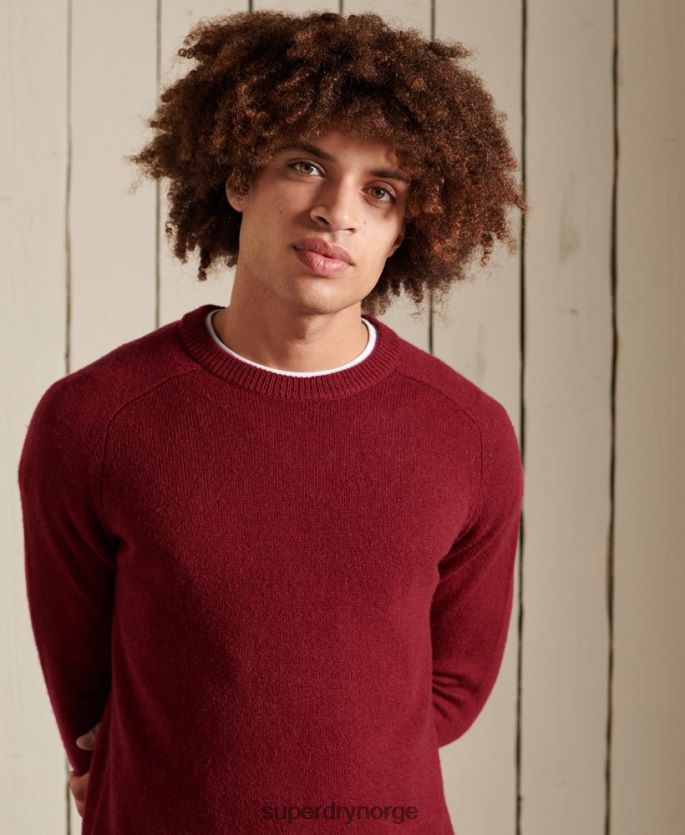 Superdry rød klær 86P46D5302 harlo crew jumper menn