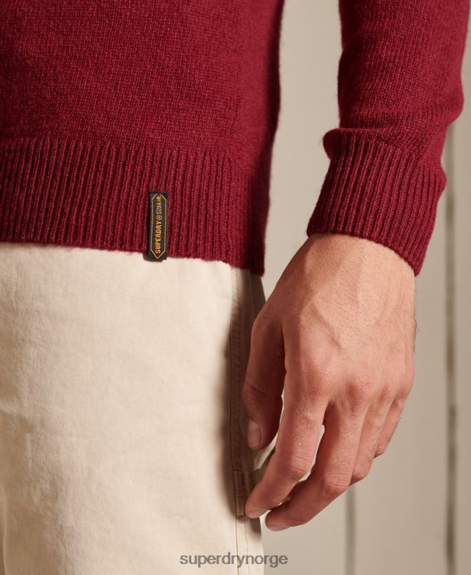 Superdry rød klær 86P46D5302 harlo crew jumper menn