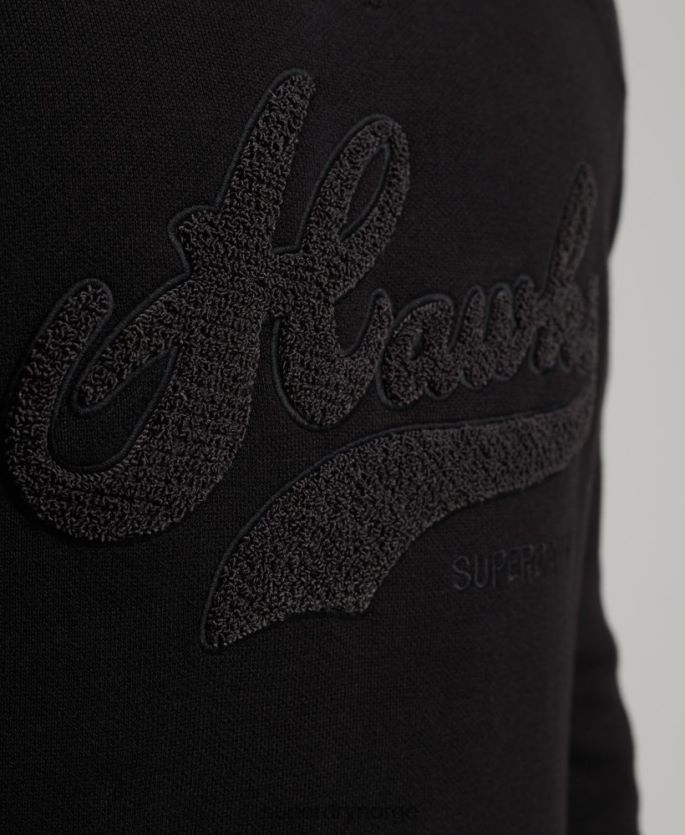 Superdry svart klær 86P46D1342 vintage varsity strikk menn