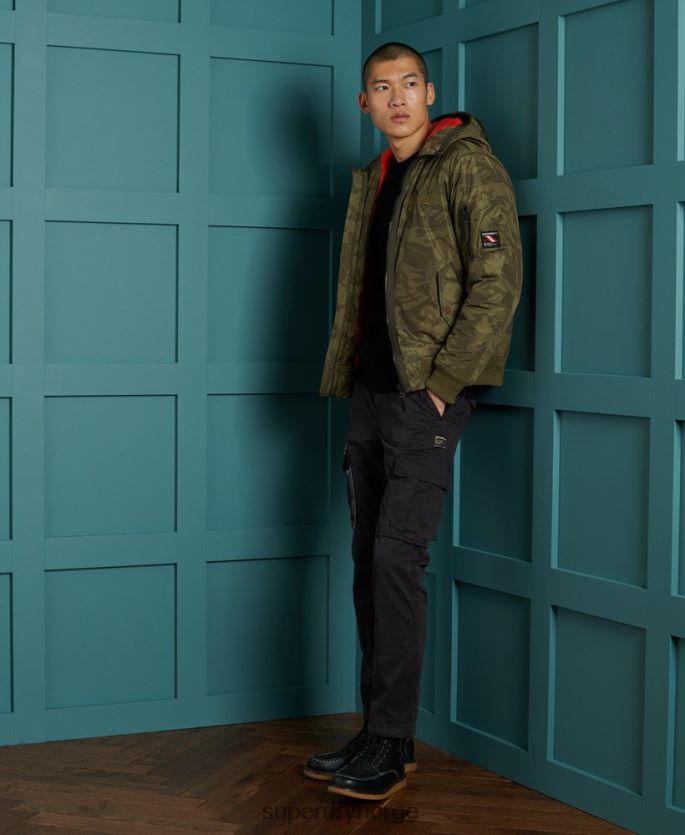 Superdry svart klær 86P46D5291 essensiell genser i bomull menn