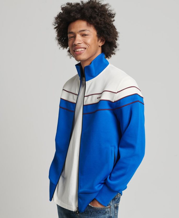 Superdry blå klær 86P46D822 vintage glidelås-topp menn