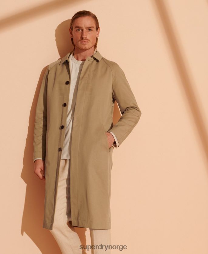 Superdry brun klær 86P46D4764 klassisk mac-kåpe i begrenset opplag menn
