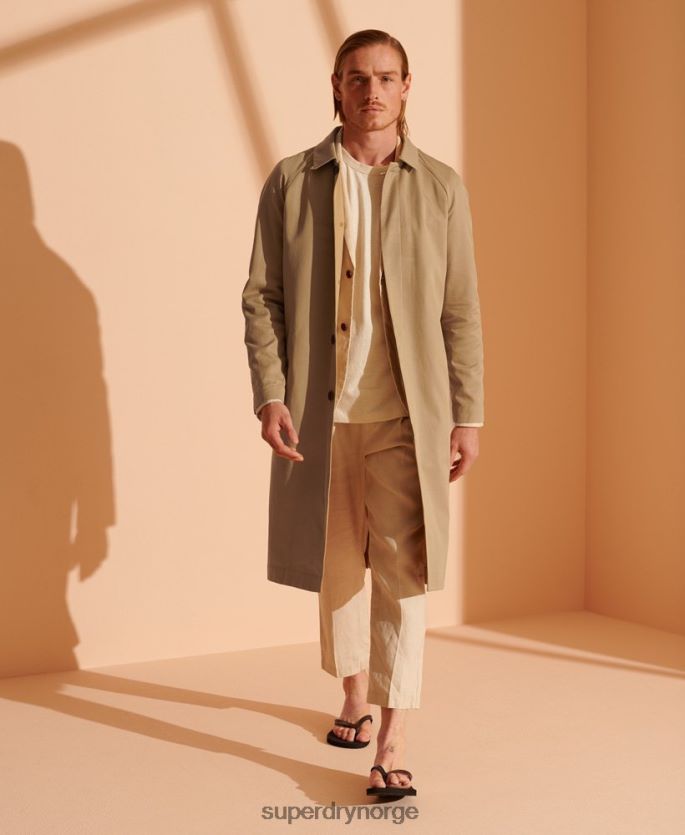 Superdry brun klær 86P46D4764 klassisk mac-kåpe i begrenset opplag menn