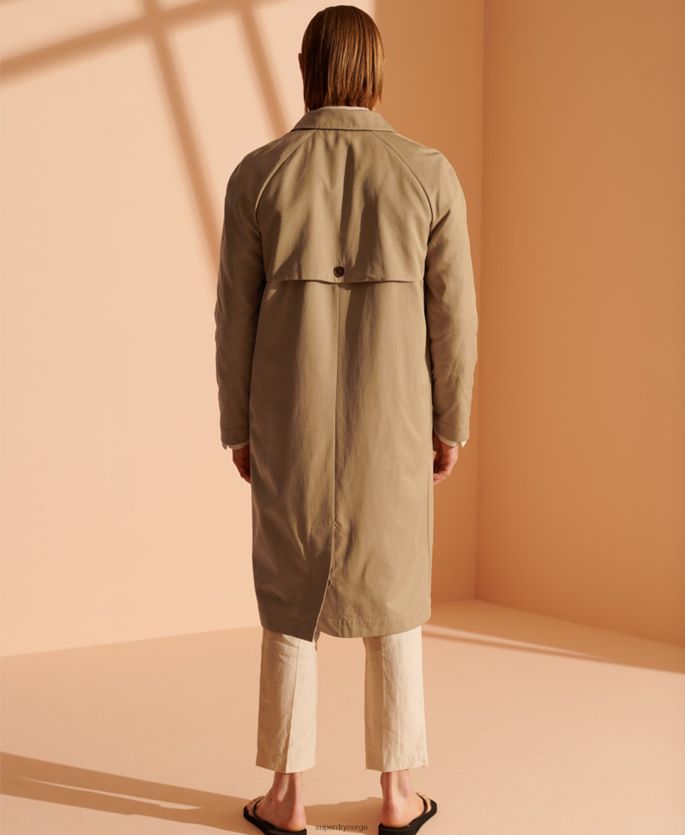 Superdry brun klær 86P46D4764 klassisk mac-kåpe i begrenset opplag menn