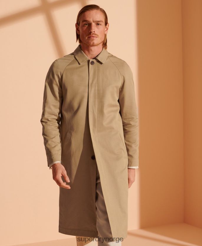 Superdry brun klær 86P46D4764 klassisk mac-kåpe i begrenset opplag menn