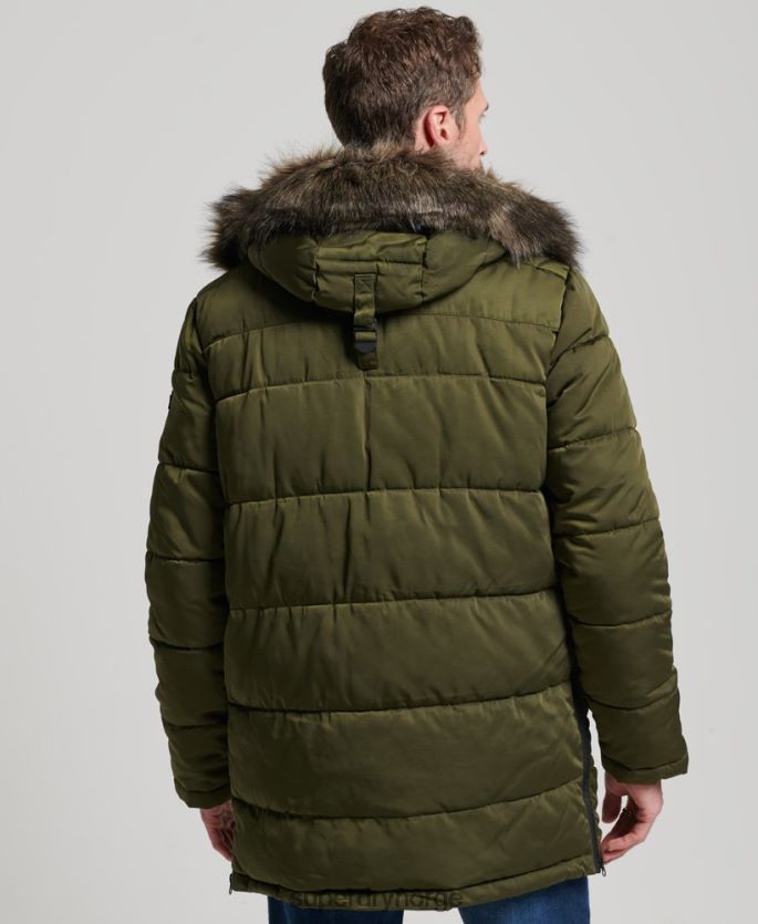 Superdry grønn klær 86P46D4513 chinook parka kåpe menn