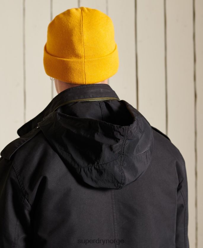 Superdry mørk grå klær 86P46D4576 militær premium parkasjakke menn