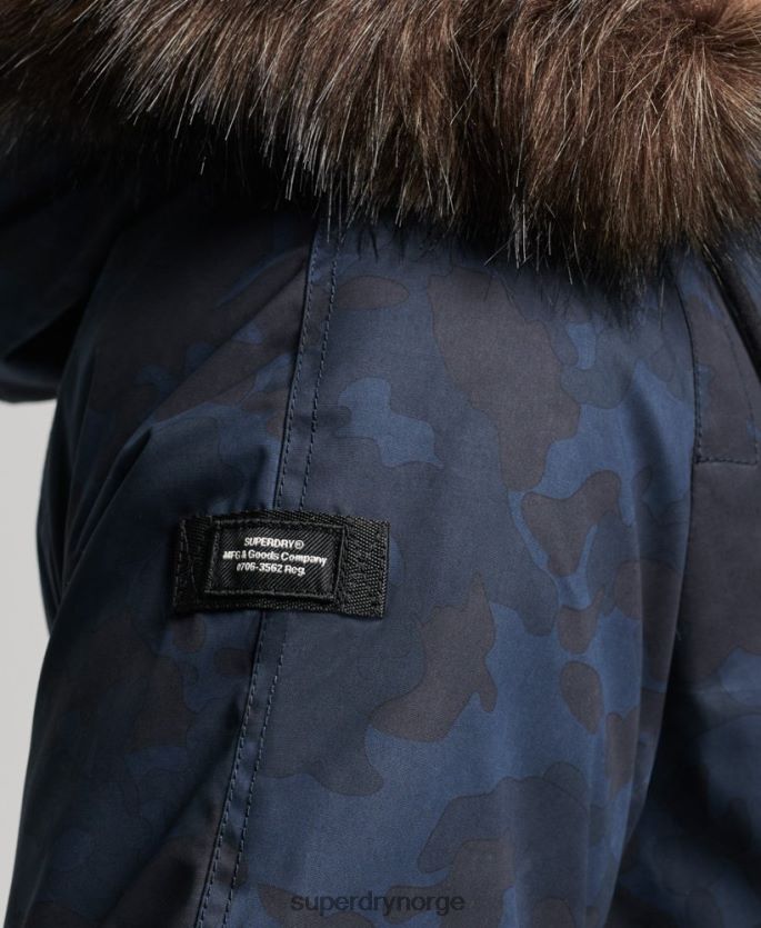 Superdry marinen klær 86P46D4509 original & vintage parka kåpe menn