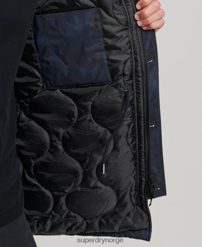 Superdry marinen klær 86P46D4509 original & vintage parka kåpe menn