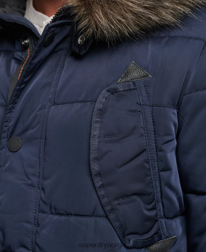 Superdry marinen klær 86P46D4514 chinook parka kåpe menn
