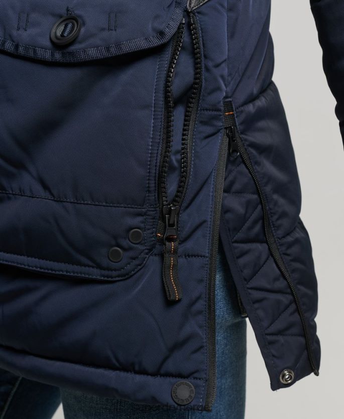 Superdry marinen klær 86P46D4514 chinook parka kåpe menn