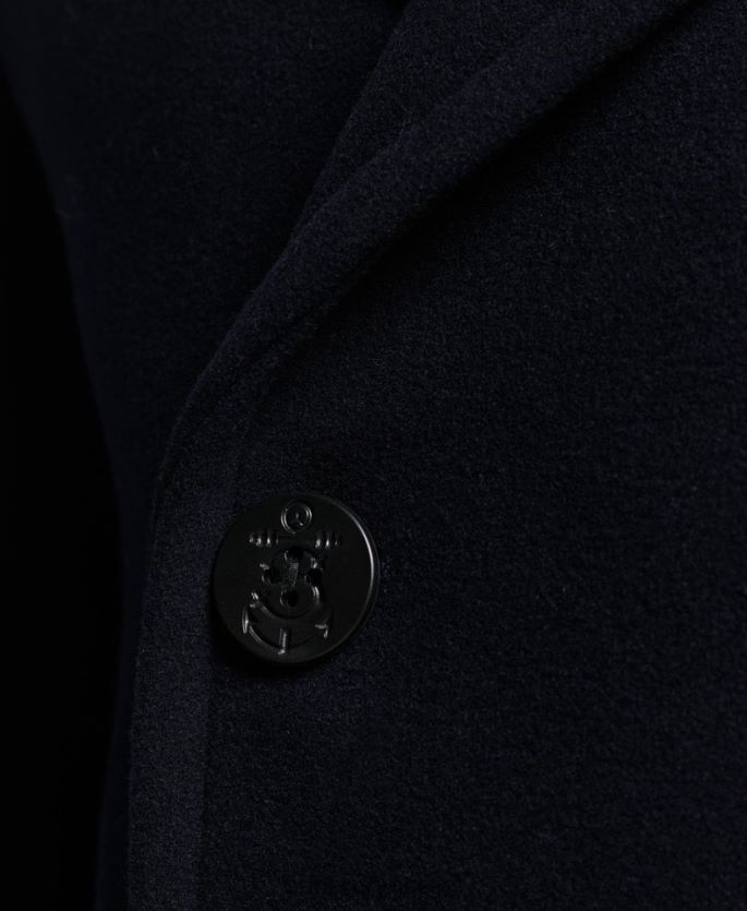 Superdry marinen klær 86P46D966 kjøpmann - ull ert frakk menn