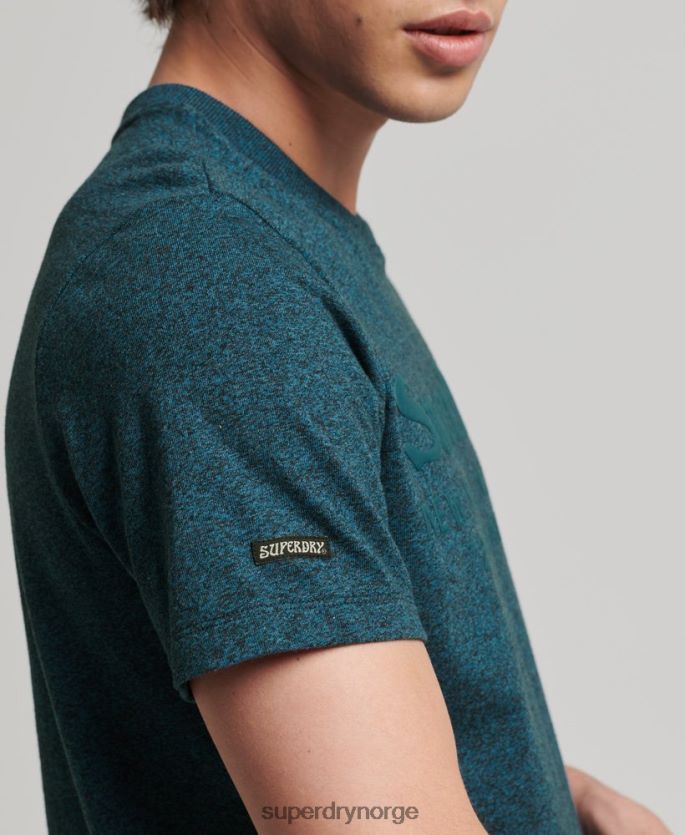 Superdry blå klær 86P46D4943 t-skjorte med logo med spillested menn