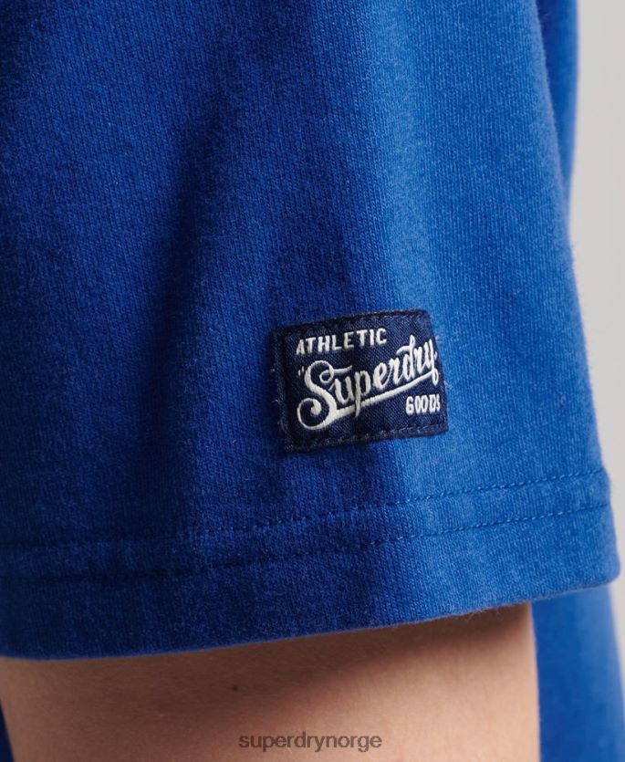 Superdry blå klær 86P46D4961 kollegial t-skjorte menn