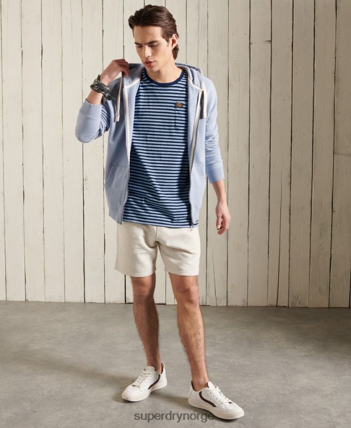 Superdry blå klær 86P46D4963 boho indigo t-skjorte i økologisk bomull menn