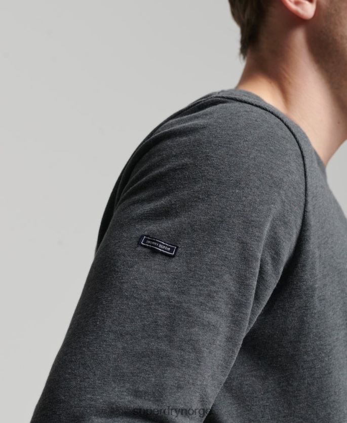 Superdry grå klær 86P46D1564 vintage-logo med lang ermet topp menn