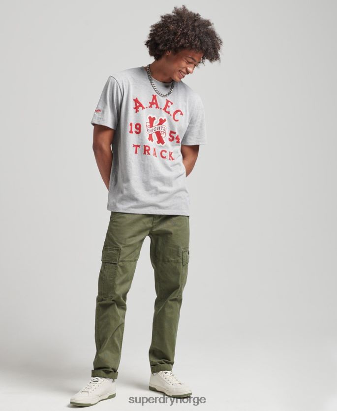 Superdry grå klær 86P46D4866 vintage collegiate t-skjorte menn