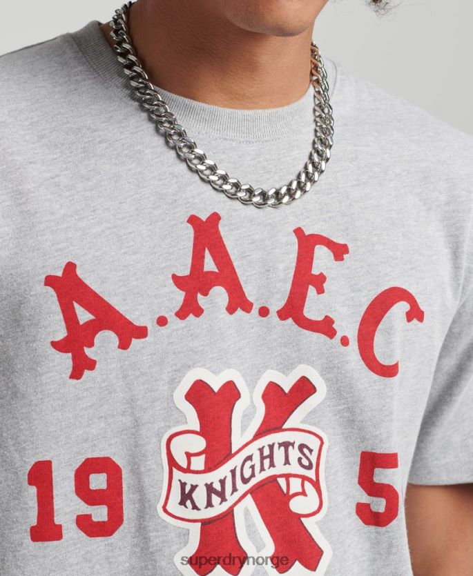 Superdry grå klær 86P46D4866 vintage collegiate t-skjorte menn