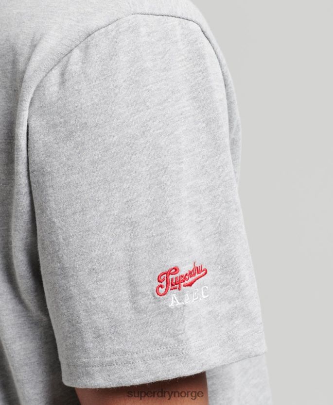 Superdry grå klær 86P46D4866 vintage collegiate t-skjorte menn