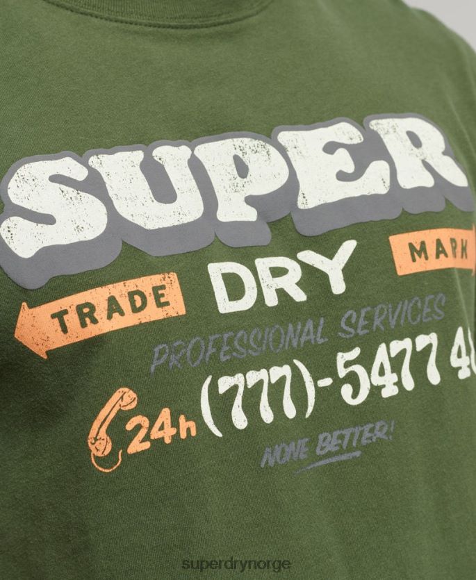 Superdry grå klær 86P46D4874 vintage sign writer t-skjorte menn