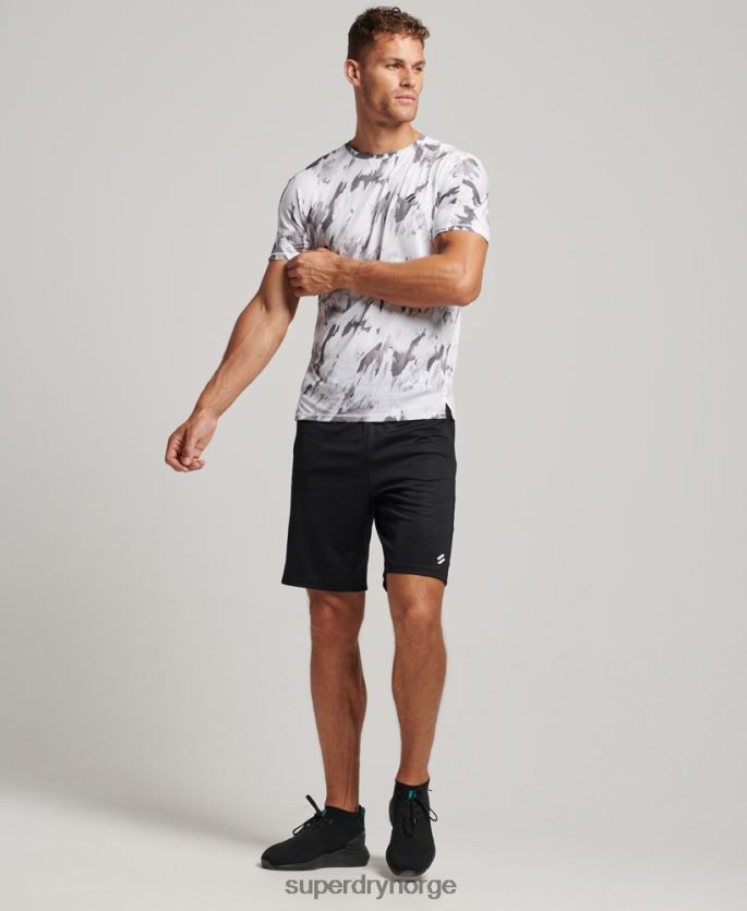 Superdry grå klær 86P46D5394 løpe kortermet t-skjorte menn