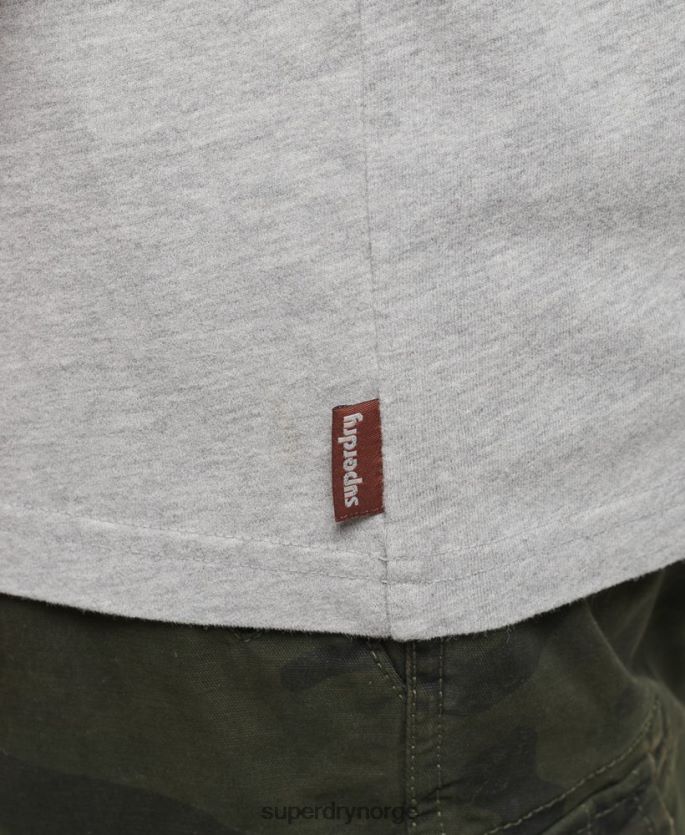 Superdry grå klær 86P46D61 japansk t-skjorte med grafisk logo menn