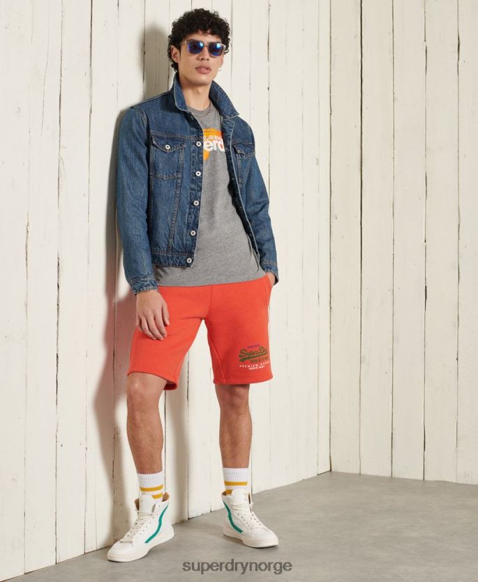 Superdry grå klær 86P46D6462 kjernelogo cali langermet topp menn