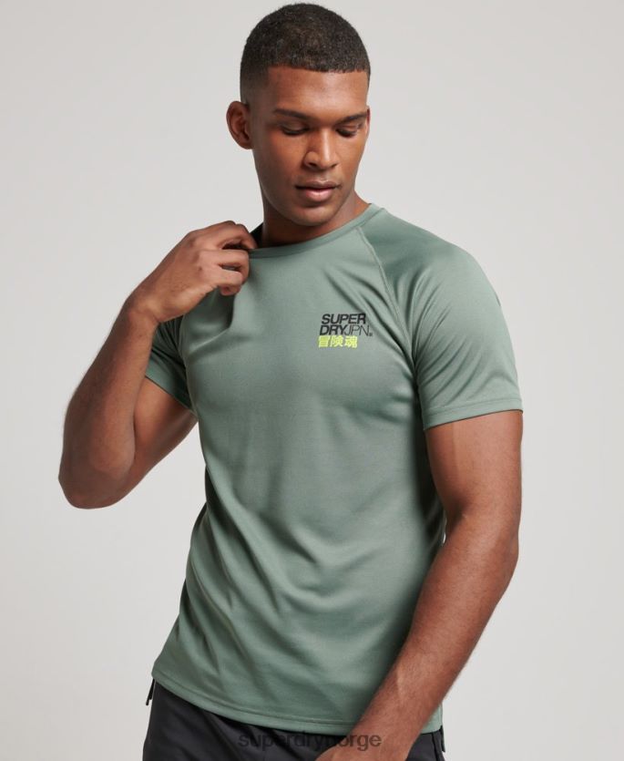 Superdry grønn klær 86P46D1417 train active grafisk kortermet t-skjorte menn