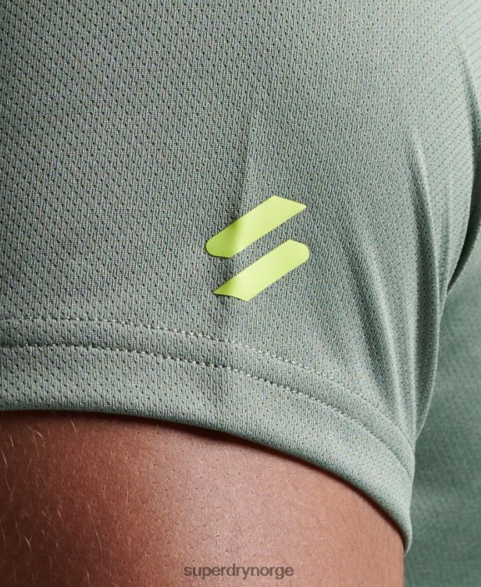 Superdry grønn klær 86P46D1417 train active grafisk kortermet t-skjorte menn