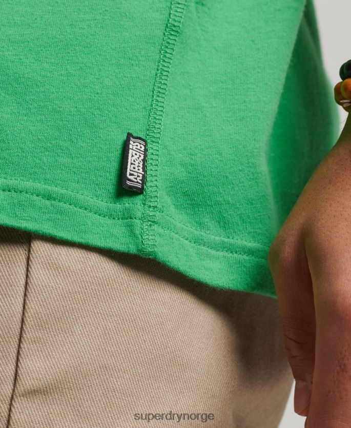 Superdry grønn klær 86P46D20 omarbeidet klassisk t-skjorte menn