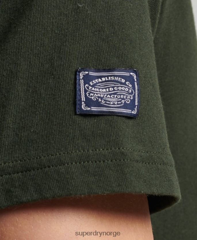 Superdry grønn klær 86P46D4795 vintage logo narrativ t-skjorte menn