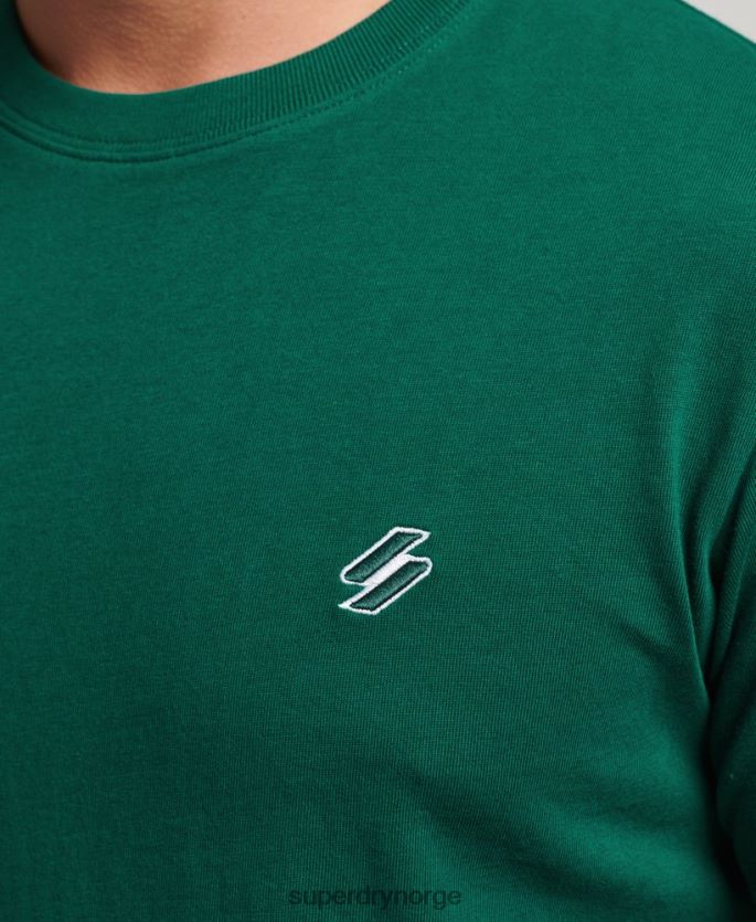 Superdry grønn klær 86P46D4969 t-skjorte med løs passform i økologisk bomull menn