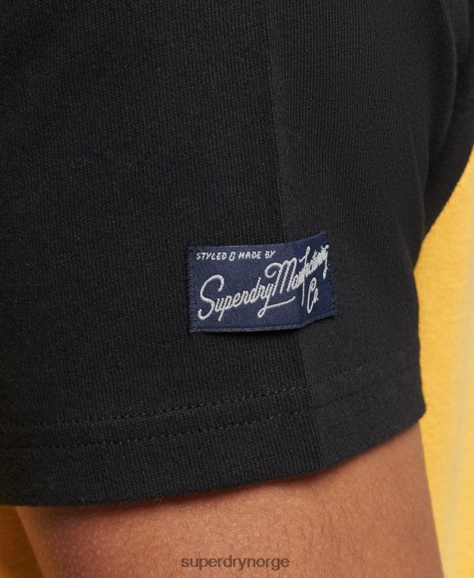 Superdry gul klær 86P46D4860 kjerne-logografisk raglan-t-skjorte menn