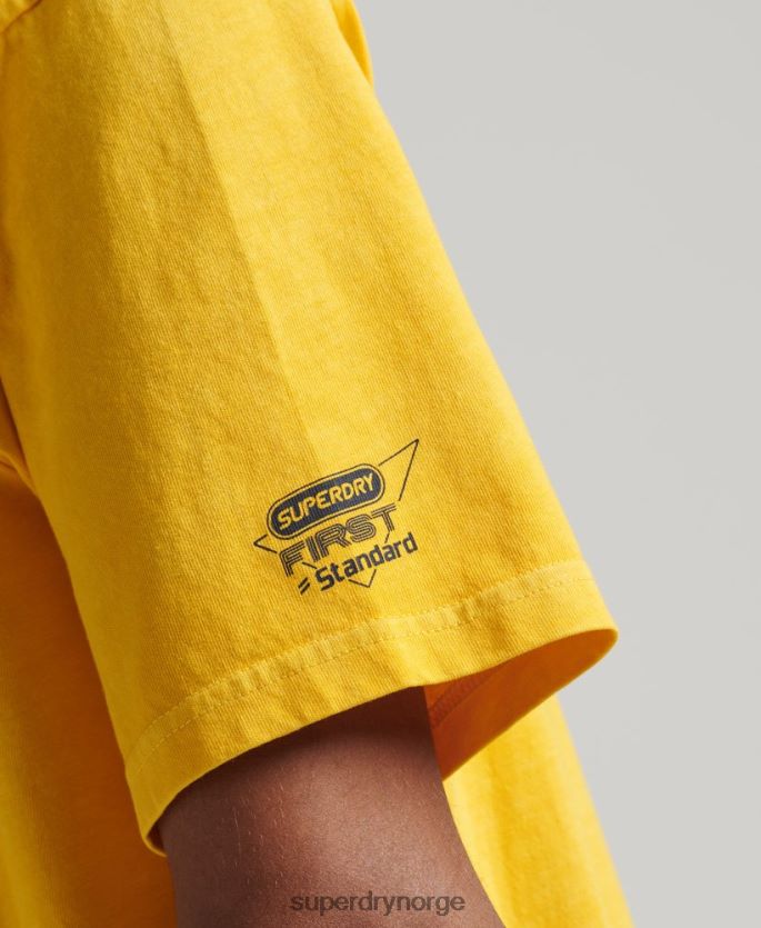 Superdry gul klær 86P46D4888 vintage atletisk klubb-t-skjorte menn