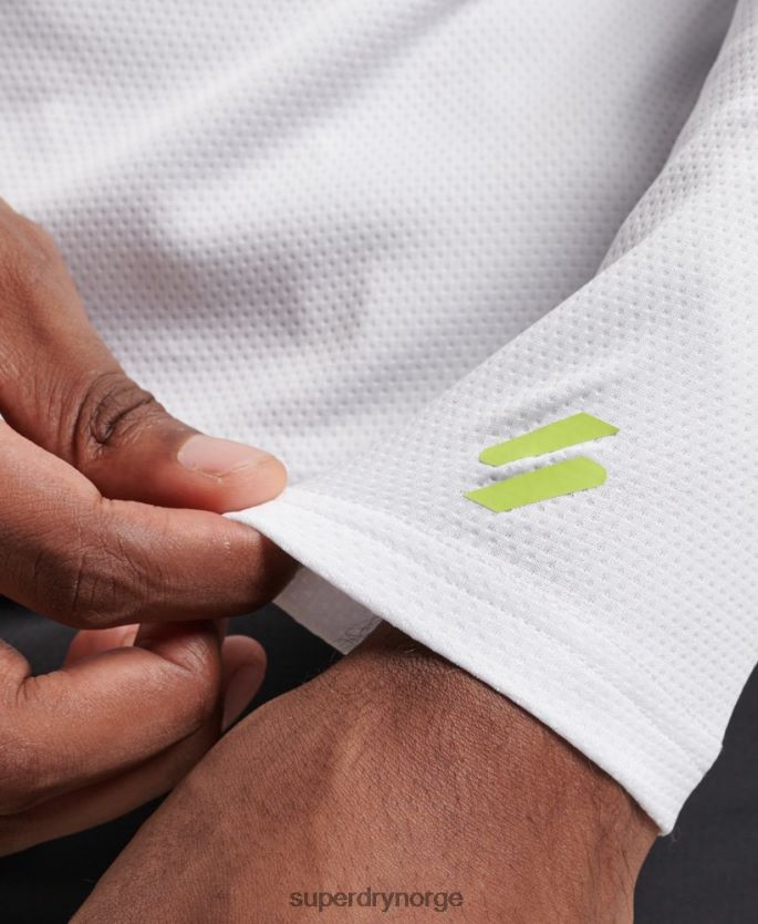 Superdry hvit klær 86P46D1413 train mock hals topp menn