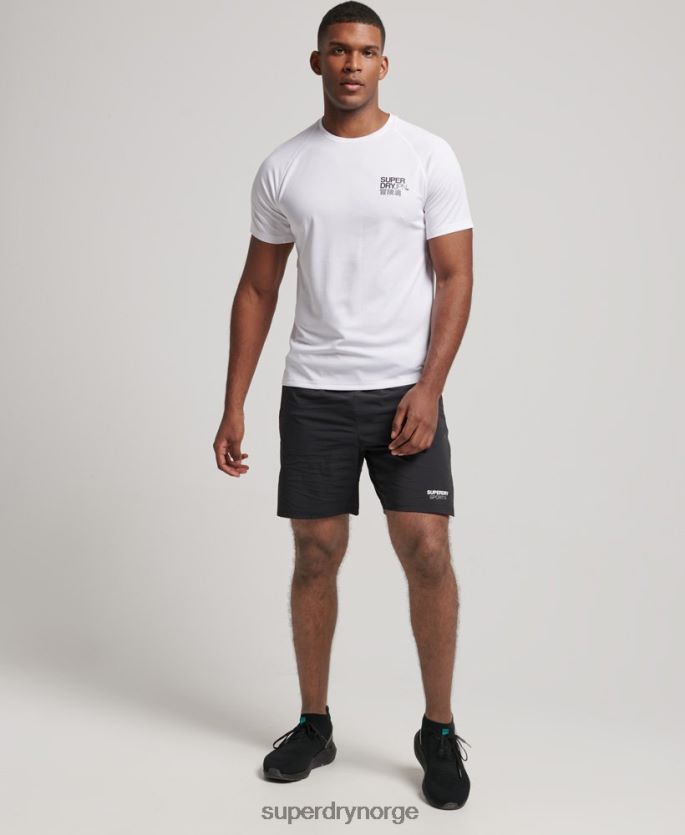 Superdry hvit klær 86P46D1414 train active grafisk kortermet t-skjorte menn