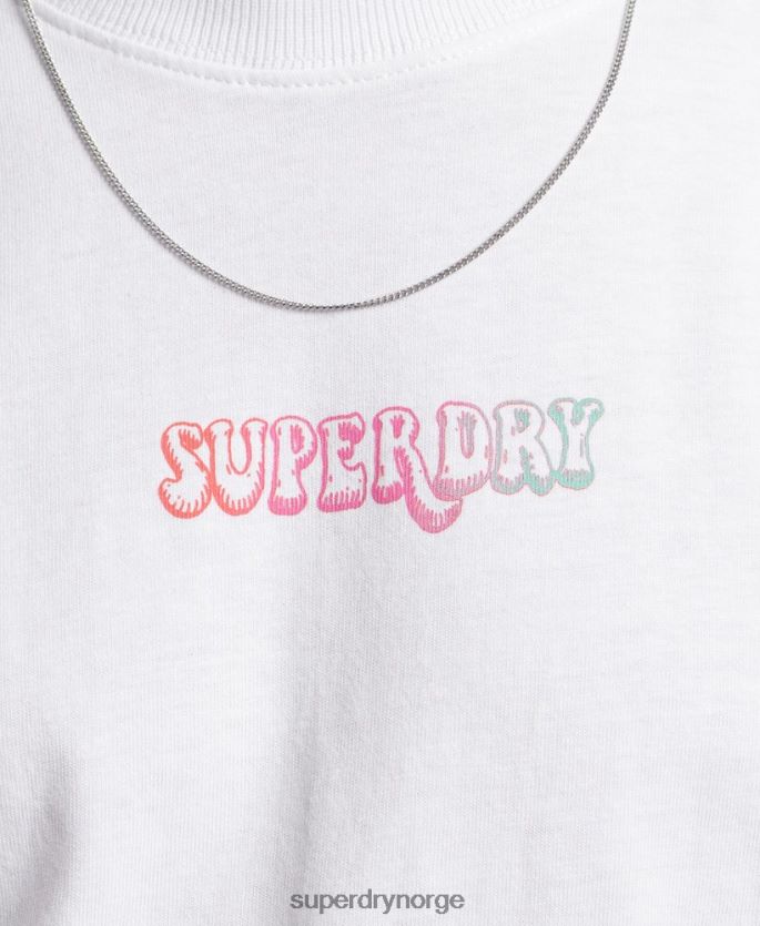 Superdry hvit klær 86P46D1537 inn i skogen langermet topp menn