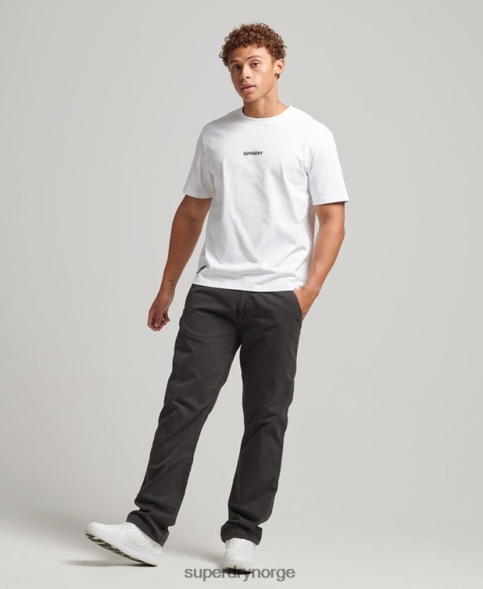 Superdry hvit klær 86P46D4803 kode mikro logo t-skjorte menn