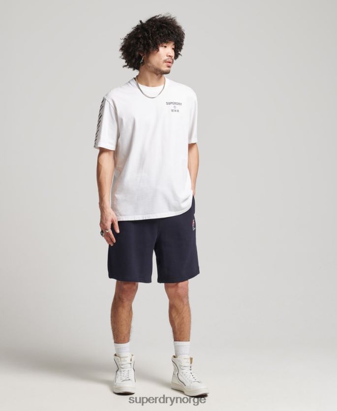 Superdry hvit klær 86P46D4920 code core sport t-skjorte menn