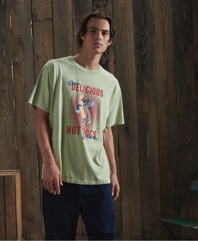 Superdry hvit klær 86P46D4980 begrenset opplag tørr vit t-skjorte menn