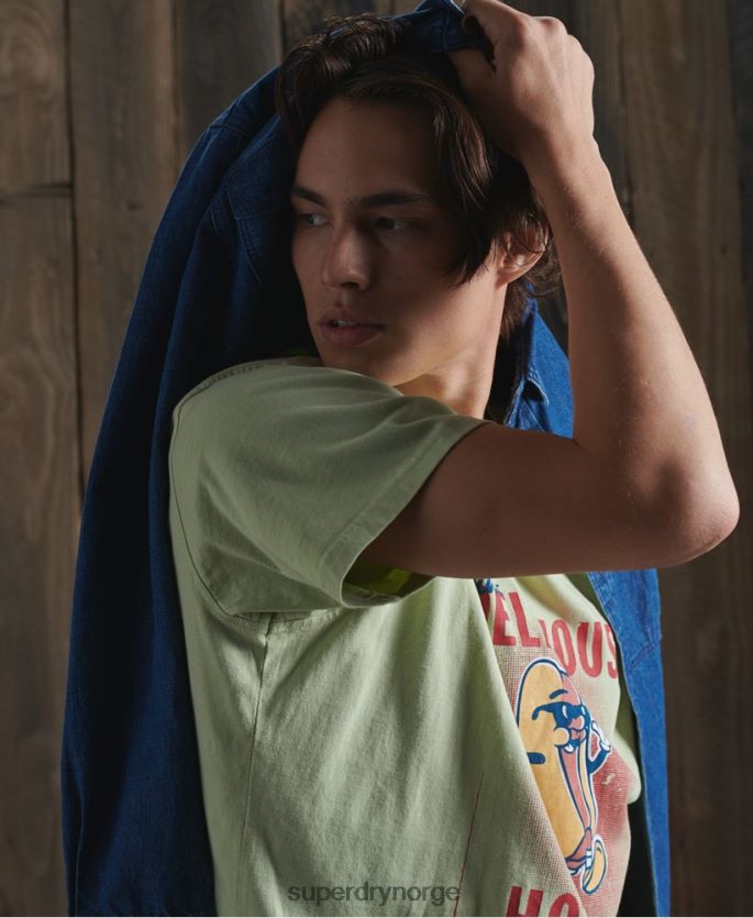 Superdry hvit klær 86P46D4980 begrenset opplag tørr vit t-skjorte menn