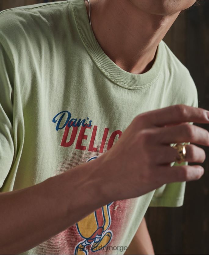 Superdry hvit klær 86P46D4980 begrenset opplag tørr vit t-skjorte menn