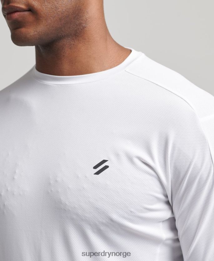 Superdry hvit klær 86P46D5388 kjøre langermet topp menn