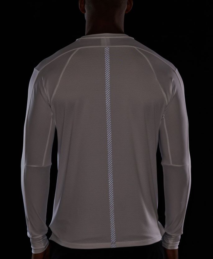 Superdry hvit klær 86P46D5388 kjøre langermet topp menn