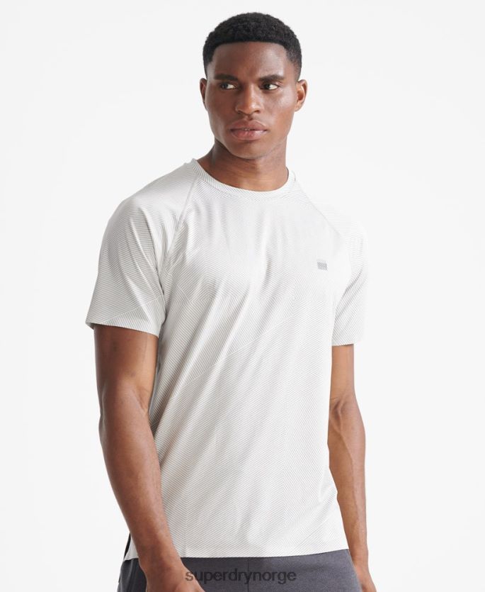 Superdry hvit klær 86P46D5407 train premium kortermet t-skjorte menn