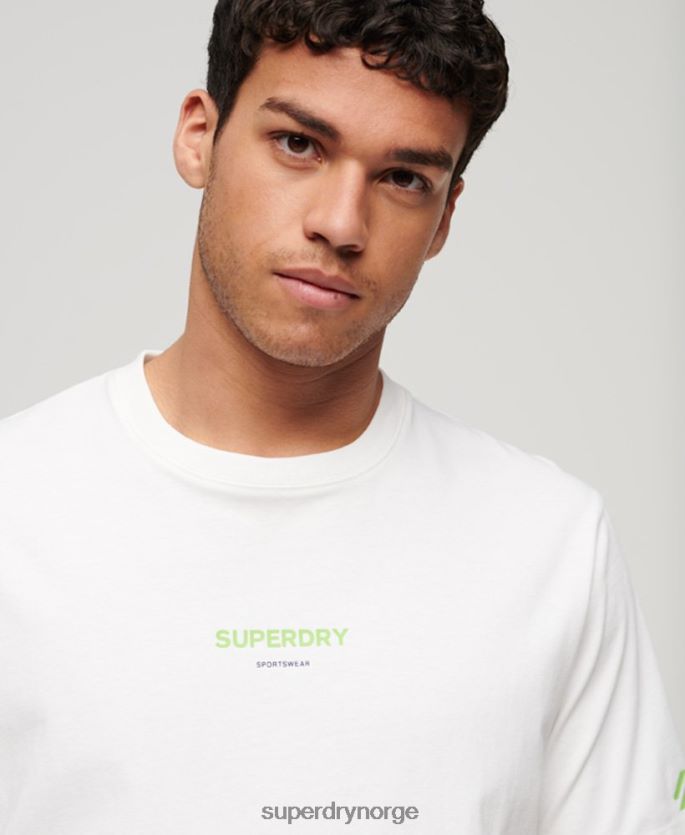 Superdry hvit klær 86P46D79 sportsklær t-skjorte menn