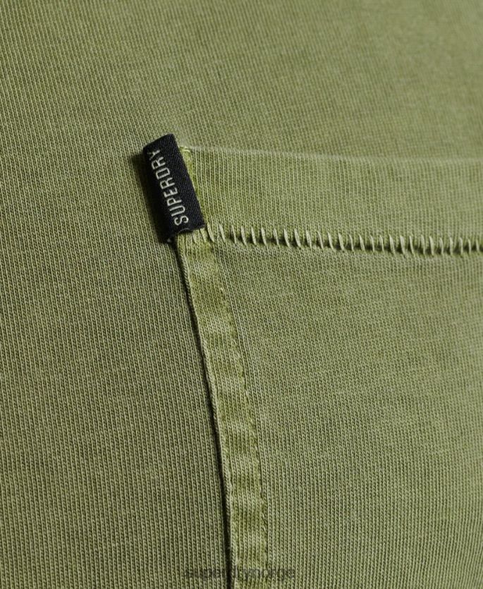 Superdry kaki klær 86P46D4946 vintage surfer ranchero t-skjorte i økologisk bomull menn