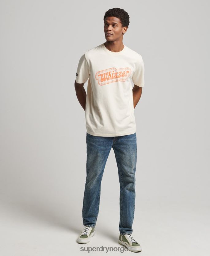 Superdry krem klær 86P46D4947 vintage min generasjons t-skjorte menn